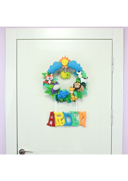 Arden Isimli Safari Bebek Odası Kapı Süsü fiyatları
