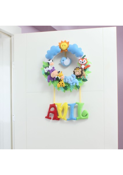 Anıl Isimli Safari Bebek Odası Kapı Süsü fiyatları