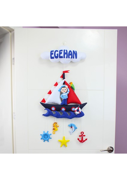 Egehan Isimli Denizci Bebek Odası Kapı Süsü fiyatları