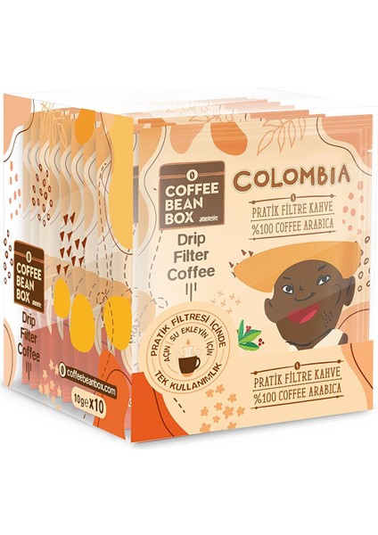 Pratik Filtre Kahve Colombia 10'lu Kutu