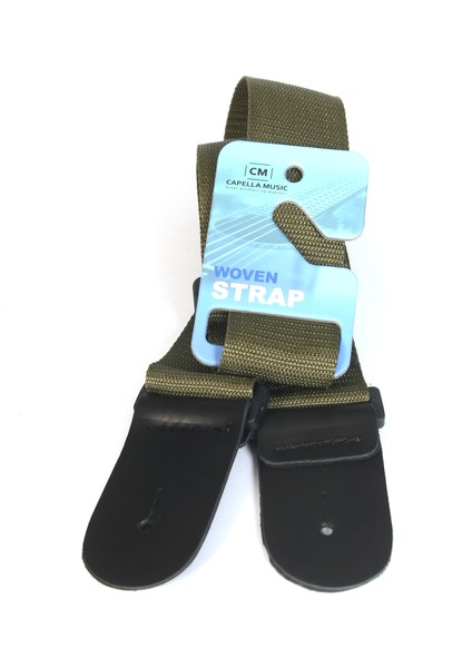 Dokuma Kumaş Haki Gitar Askısı Hakiki Deri modelleri