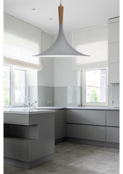 Studıo No.on Sarkıt Oslo-Ahşap Detaylı-Gri; Mutfak,yemek Odası, Salon, Cafe, Restaurant, Ofis