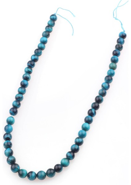 8 mm Mavi Kaplangözü Taşı Dizi - DZ3470 fiyatları