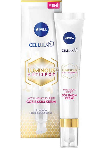 Cellular Luminous 630° Antispot Koyu Halka Karşıtı Göz Bakım Kremi 15ML