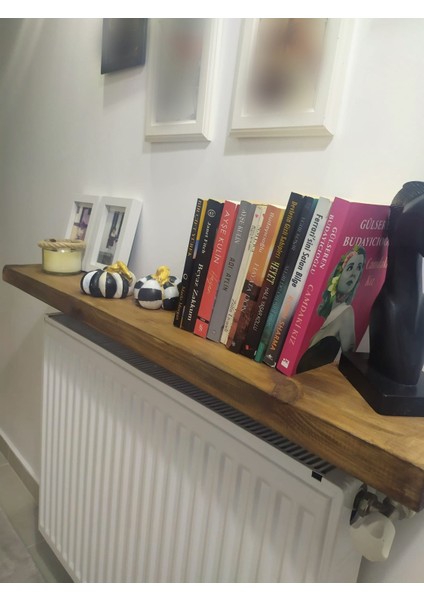 Karadeniz Dizayn Masif Ahsap Petek Üstü Raf Dresuar Duvara Montajsız 120 cm fırsatları