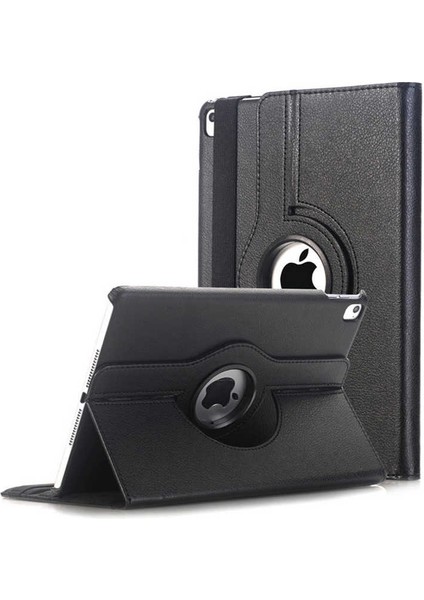 - Apple iPad 9.7 2018 (6.Nesil) - Tablet Kılıfı 360 full Korumalı Yatay Dikey Dönebilen Standlı Kılıf - Siyah - T9349