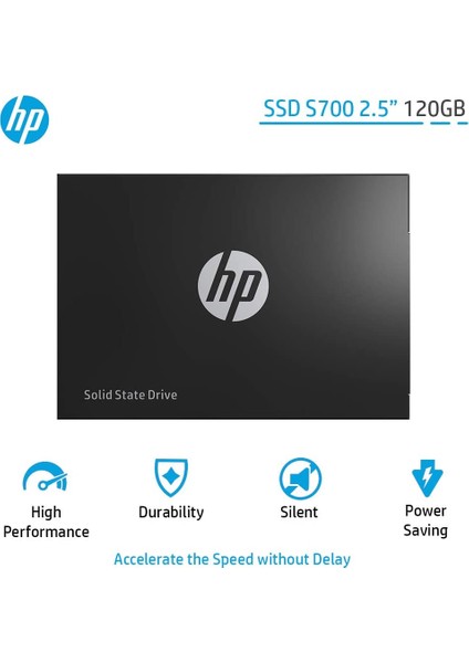 Hp S700 2DP97AA 120 GB 3D Nand 2.5'' 560/515MB/S Sata 3 SSD