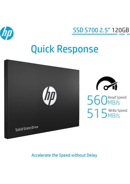 Hp S700 2DP97AA 120 GB 3D Nand 2.5'' 560/515MB/S Sata 3 SSD