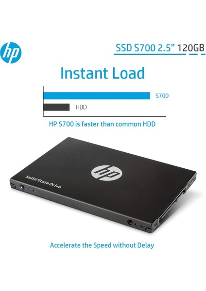 Hp S700 2DP97AA 120 GB 3D Nand 2.5'' 560/515MB/S Sata 3 SSD