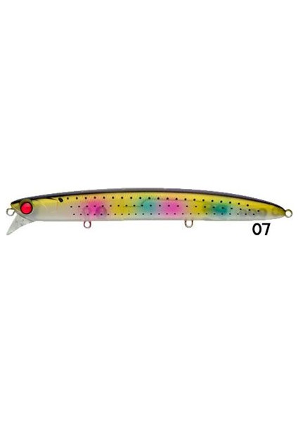 Lammtarra 130 13CM 18G Maket Balık Mor Sarı