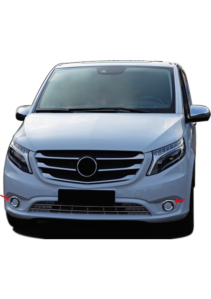 Mercedes Vito W447 Krom Sis Farı Çerçevesi 2 Prç. 2014-2020 A+ Kalite