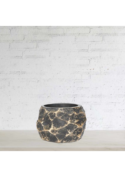 Midas Siyah Altın Saksı