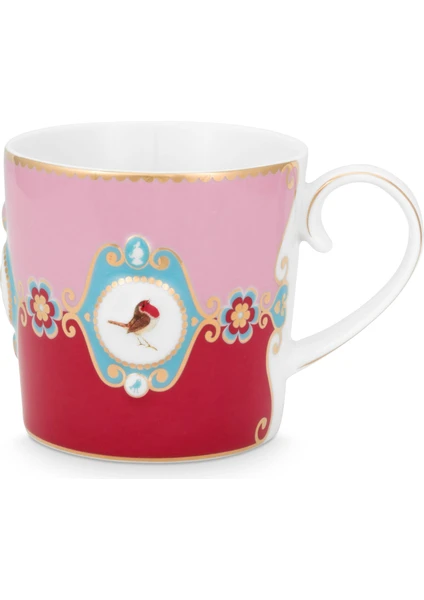 Pip Studio Love Birds Küçük Mug, Kırmızı / Pembe 150 ml