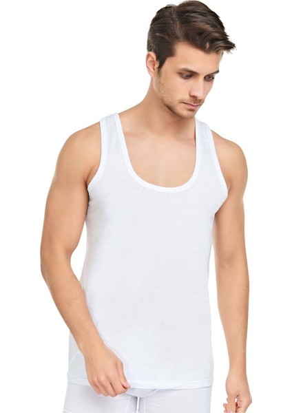 6 Adet %100 Pamuk Beyaz Erkek Penye Atlet Ekonomik Paket fiyatları