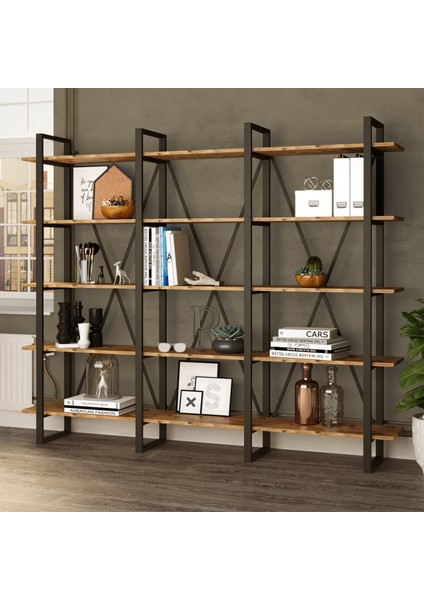 Hw4 5 Raflı Hewson Metal Kitaplık