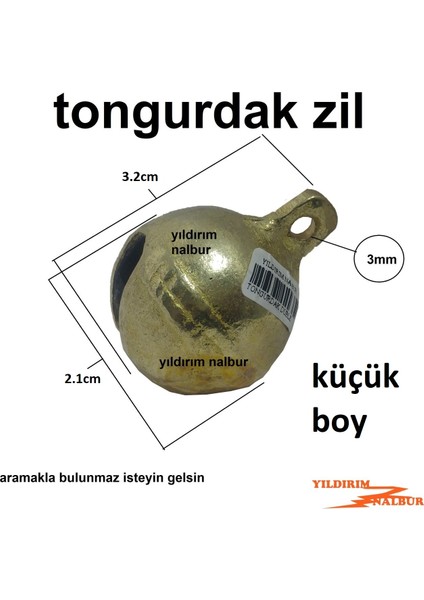 3 Adet Tongurdak 3.2cm Küçük Boy Koyun Zili Çanı Evcil Hayvan Zili Orta Boy Kedi Zili Köpek Zili