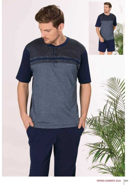 5411 3'lü Jakarlı Pijama Takımı Kutulu