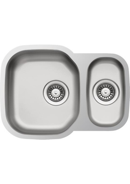Dekorlu Mermer Altı 1,5 Göz Evye 080 mm