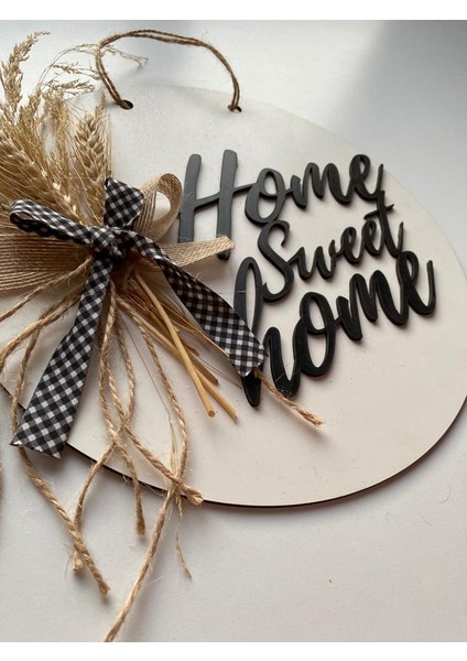 Home Sweet Home Özel Tasarım Dekoratif Süslü Hediyelik Kapı Süsü fırsatları