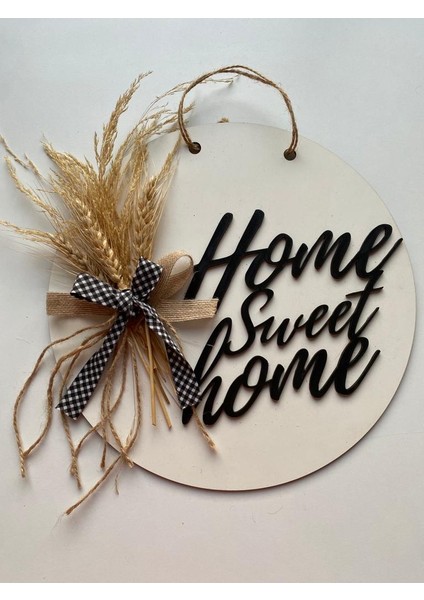 Home Sweet Home Özel Tasarım Dekoratif Süslü Hediyelik Kapı Süsü indirimleri