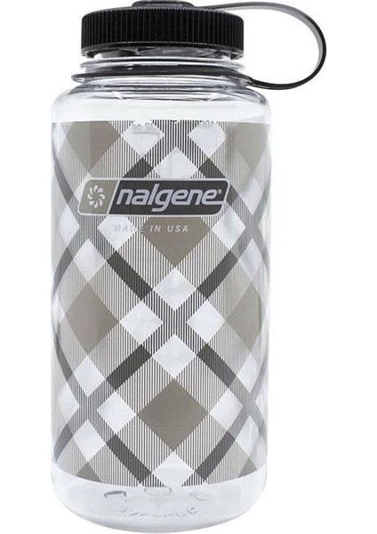 32OZ Wide Mouth Beige Plaid