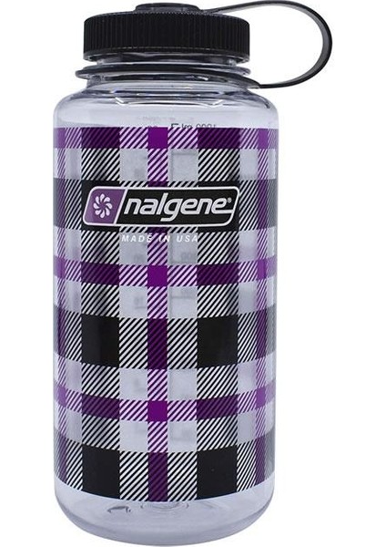 32OZ Wide Mouth Purple Plaid