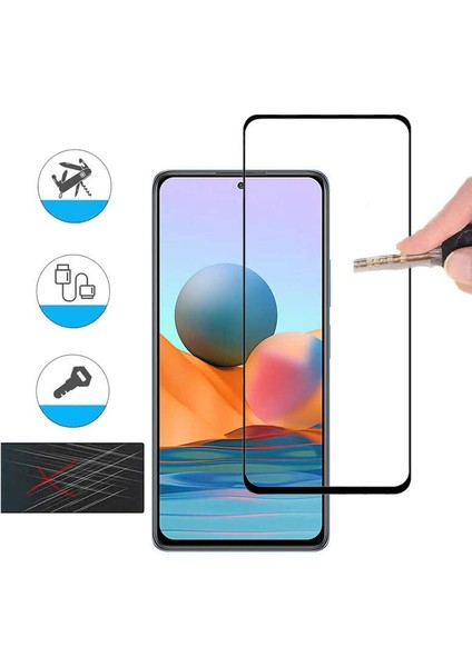 Xiaomi Redmi Note 10 Uyumlu Ekran Koruyucu Full Kavisli Tam Kaplayan 5d Hd Cam