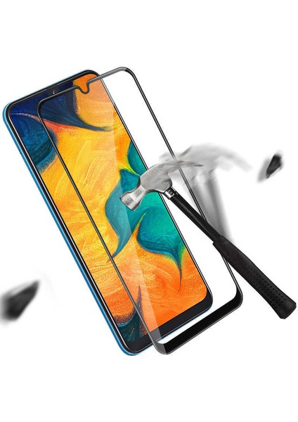 Realme C25 Uyumlu Ekran Koruyucu Full Hd Kavisli Tam Kaplayan Cam