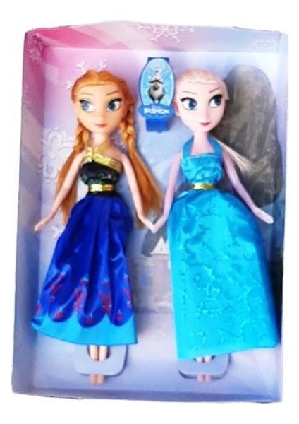 Anna Elsa Frozen Ikili Bebek Seti 23 cm