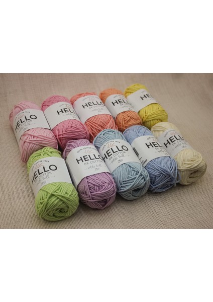 Dk Punch ve Amigurumi Pastel İplik Seti 10'lu Set 4 modelleri