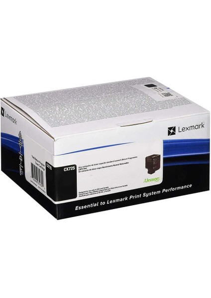 CX725-84C5HK0 Siyah Toner Yüksek Kapasiteli