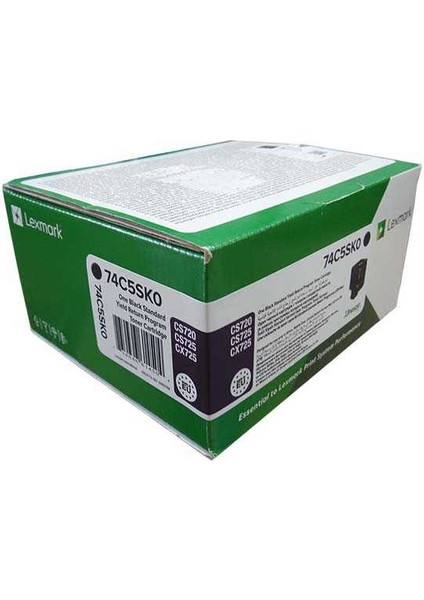 CS725-74C5HK0 Siyah Toner Extra Yüksek Kapasiteli