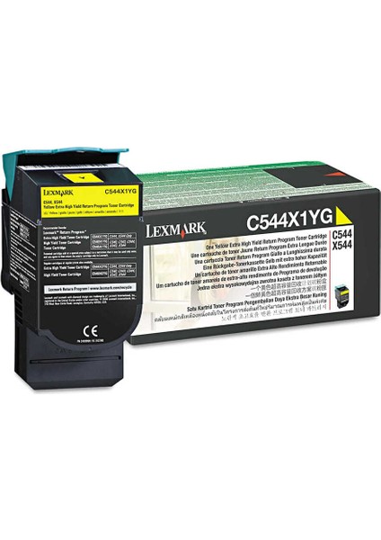 C544-C544X1YG Sarı Toner Extra Yüksek Kapasiteli