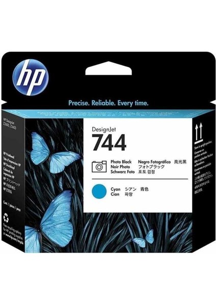 744-F9J86A Foto Siyah-Mavi Baskı Kafası