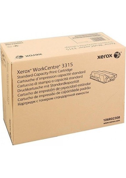 Workcentre 3315 -106R02308 Siyah Toner