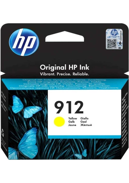 Hp 912-3YL79AE Sarı Kartuş