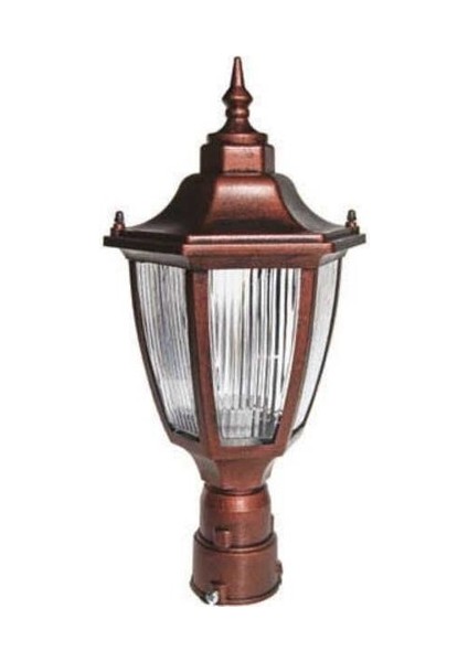 Altıgen Direk Üstü Bahçe Armatürü - Bahçe Lambası