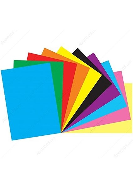 Sınar Karışık Fon Kartonu 25 x 35 cm 160 Gram 10'lu