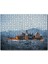 Lüksemburg Bourscheid Kalesi ve Karlı Tepeler 120 Parça Puzzle Yapboz Mdf (Ahşap) 1