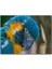 Mavi ve Sarı Macaw Papağanı Yakın Plan 120 Parça Puzzle Yapboz Mdf (Ahşap) 1