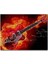 Kırmızı Elektrogitar Alevler Içinde 255 Parça Puzzle Yapboz Mdf (Ahşap) 1