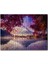 Sonbaharda Göldeki Kayık ve Karlı Zirve 120 Parça Puzzle Yapboz Mdf (Ahşap) 1
