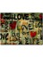 Cakapuzzle Aşk Yazıları ve Kırmızı Kalpler 255 Parça Puzzle Yapboz Mdf (Ahşap) 1