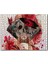 Kadın Yelpaze Kurukafa ve Kelebek 120 Parça Puzzle Yapboz Mdf (Ahşap) 1