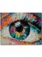 Modern Sanat Renli Boyama Kadın Gözü 500 Parça Puzzle Yapboz Mdf (Ahşap) 1