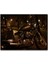 Gece Işıkları Altında Siyah Chopper Motorsiklet 255 Parça Puzzle Yapboz Mdf (Ahşap) 1