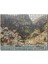 Deniz ve Yalçın Kayalıklardaki Evler 120 Parça Puzzle Yapboz Mdf (Ahşap) 1