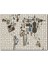 Enstrümanlardan Oluşan Dünya Haritası 120 Parça Puzzle Yapboz Mdf (Ahşap) 1