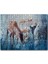 Karda Bir Çocukla Ren Geyiği Görseli 120 Parça Puzzle Yapboz Mdf (Ahşap) 1