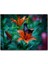 Truncu Lilyum Çiçeği ve Mavi Kelebek Görseli 120 Parça Puzzle Yapboz Mdf (Ahşap) 1